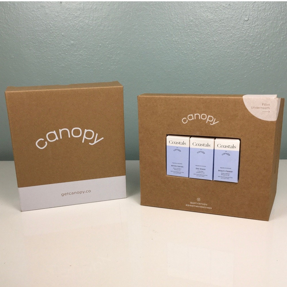 Canopy Humidifier Replacement Filter and Coastals Essential Oils Kit NIB